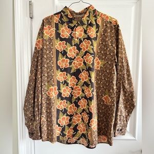 NWOT Tommy Bahama hibiscus print shirt